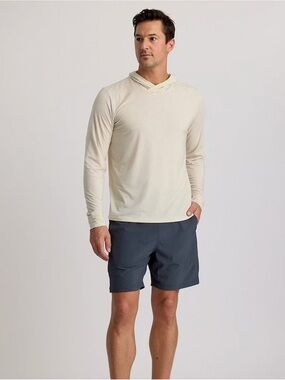 Free Fly Elevate Lightweight  Hoodie in Heather Birch Size L ~ Pristine